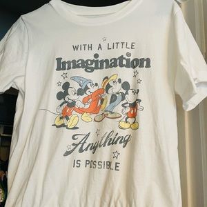 GUC Mickey Mouse Cropped T-Shirt